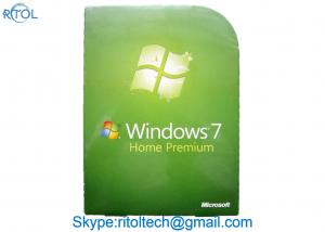 China Microsoft Windows 7 Install Disk , PC Systems Windows 7 Home Premium 64 Bit 32 Bit on sale