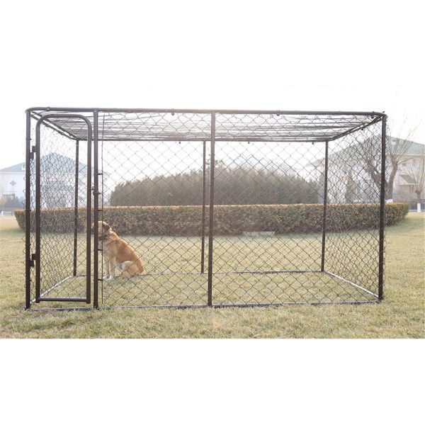 Chain link dog kennel dog run playpen 6'x10'x10'