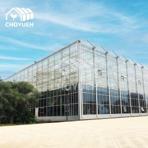 China Water Resistance Solar Glass Greenhouse Multi Span UV Protection wholesale
