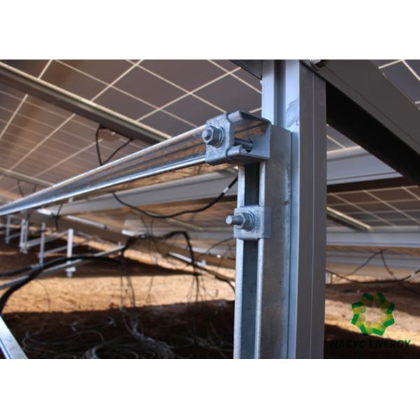 Professional Anodized Aluminum Solar Panel Mounting System Hot - Dipped Screw Piles