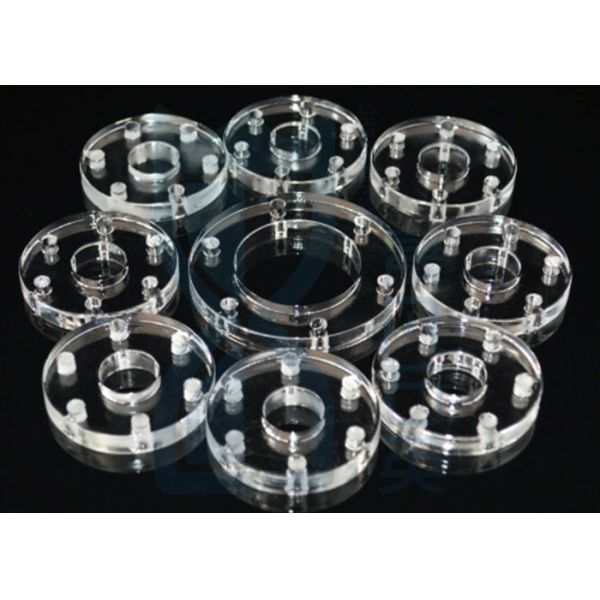 ISO9001 1100℃ Sio2 Quartz Tube Flange
