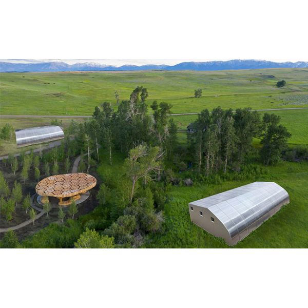 Large Prefab Steel House Carport Shed Shelter Green House With Solar Panel Factory Price Custom Design