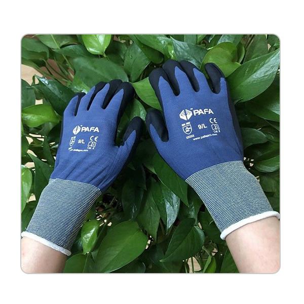 Quality Women Summer Breathable Gardening Nylon Knit Hand Safety Gloves for sale