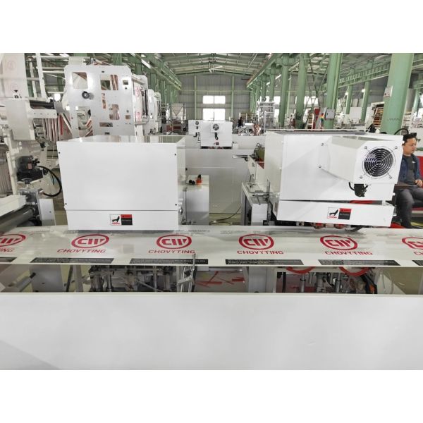 100pcs/min patch handle bag making machine , Plastic Shopper Making Machine