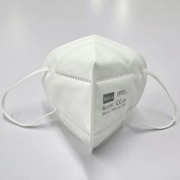 Buda-U FFP3 Face Mask Respirator , FFP3 Particles Filtering Half Mask With CE Certification Folding Type ,White