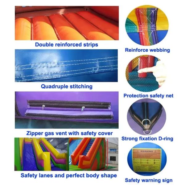 Inflatable Bouncer Combo Bouncy Castle Adult Kids Bounce House with Water Slide