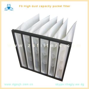 China F6 Rigid Pocket Air Filter 24x24x24 inch Synethic filber For Gas Turbines wholesale
