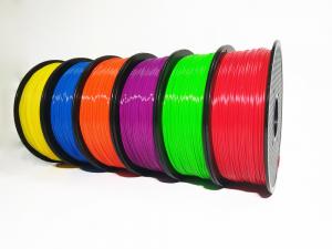 China 1kg / Roll PLA 3D Printer Filament 1.75 3.0mm , 3d Printing Plastic Material 24 Kinds Colours wholesale