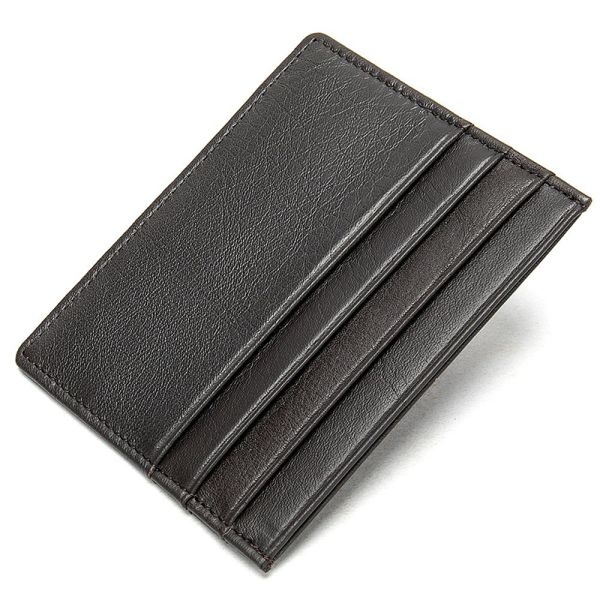 Advantageous Low MOQ Mix Models Custom Logo Slim Leather Card Holder PU Leather Wallet