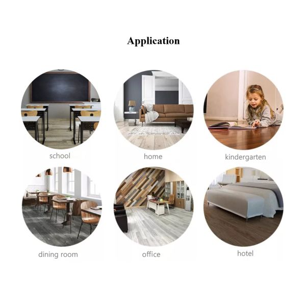 YA-M611L Wood Grain SPC Flooring 5mm Click Luxury Vinyl Plank