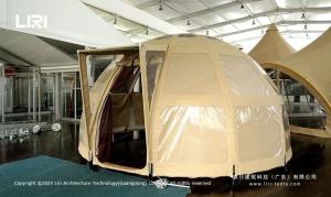 China Panoramic Ellipse Campsite Glamping Hotel Tent All Timber Frame wholesale