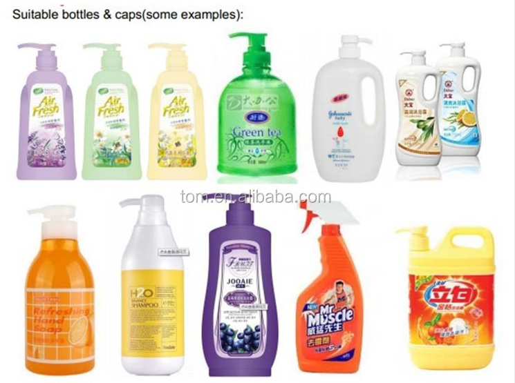 Capping And Labeling Detergent Filling Machine 1L-3L 1500BPH