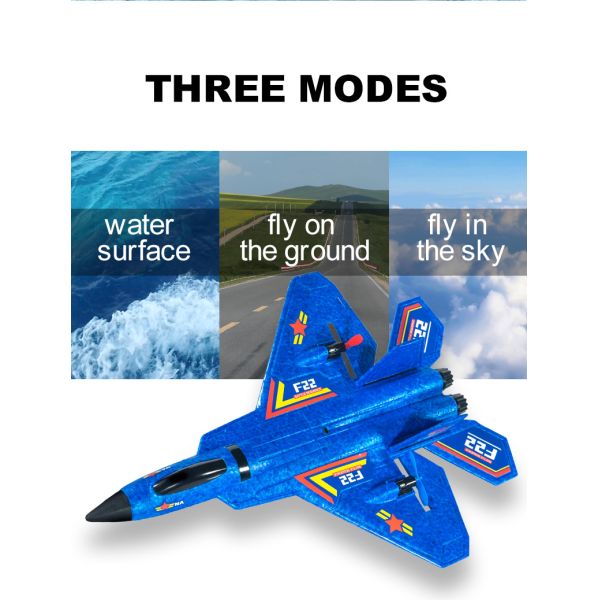 F22 2.4g 2.5ch Waterproof Foam Airplane Aeroplane Toy R4s Rcm Jet Fighter Glider Avion Remote Control Aerodone Aircraft Rc Plane