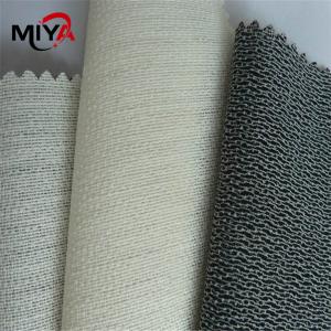 China Jacket 40x120D Elastic 120gsm Knitted Fusible Interlining wholesale
