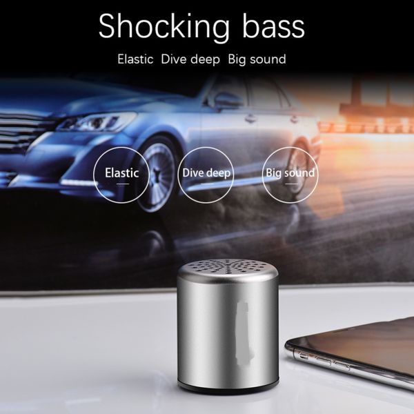 Producentre PDCMK10 Wireless Mini BT 4.2 Speaker With Microphone Phone Calling HD Super Bass Subwoofer Mini LoudSpeaker