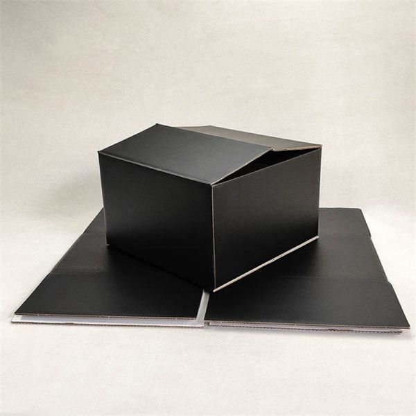 3 Ply B Flute Flat Pack Cardboard Boxes Folding White Carton Box For Wine Beer Milk Beverage