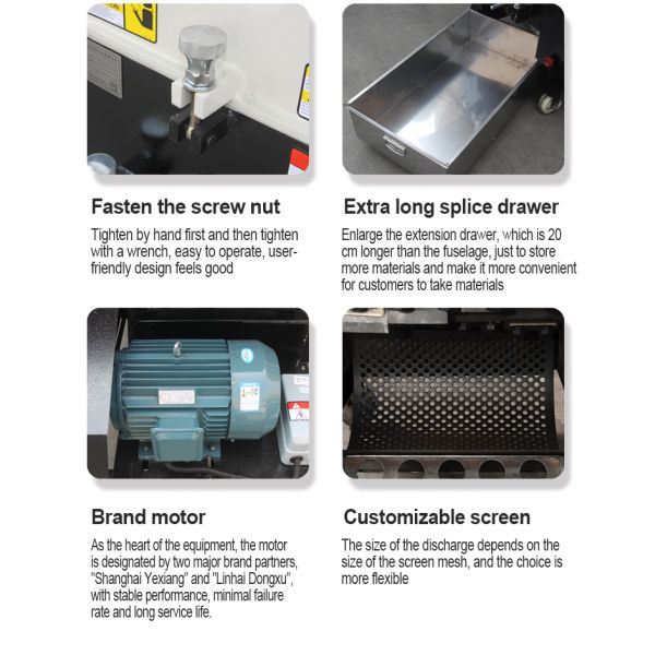 800kg/h High Capacity Waste Plastic Recycling Crusher for LDPE HDPE PET PE PP PVC Bottle