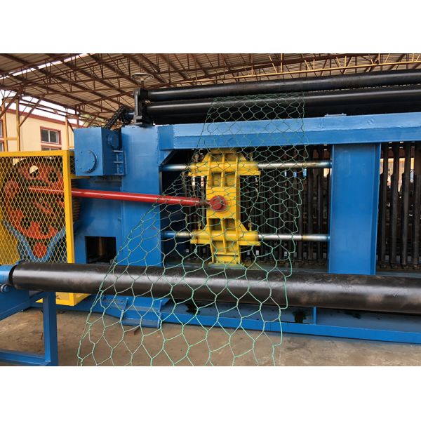 Heavy Duty Double Block Hexagonal Mesh Machine Gabion Wire Mesh Machine 4.3m 8