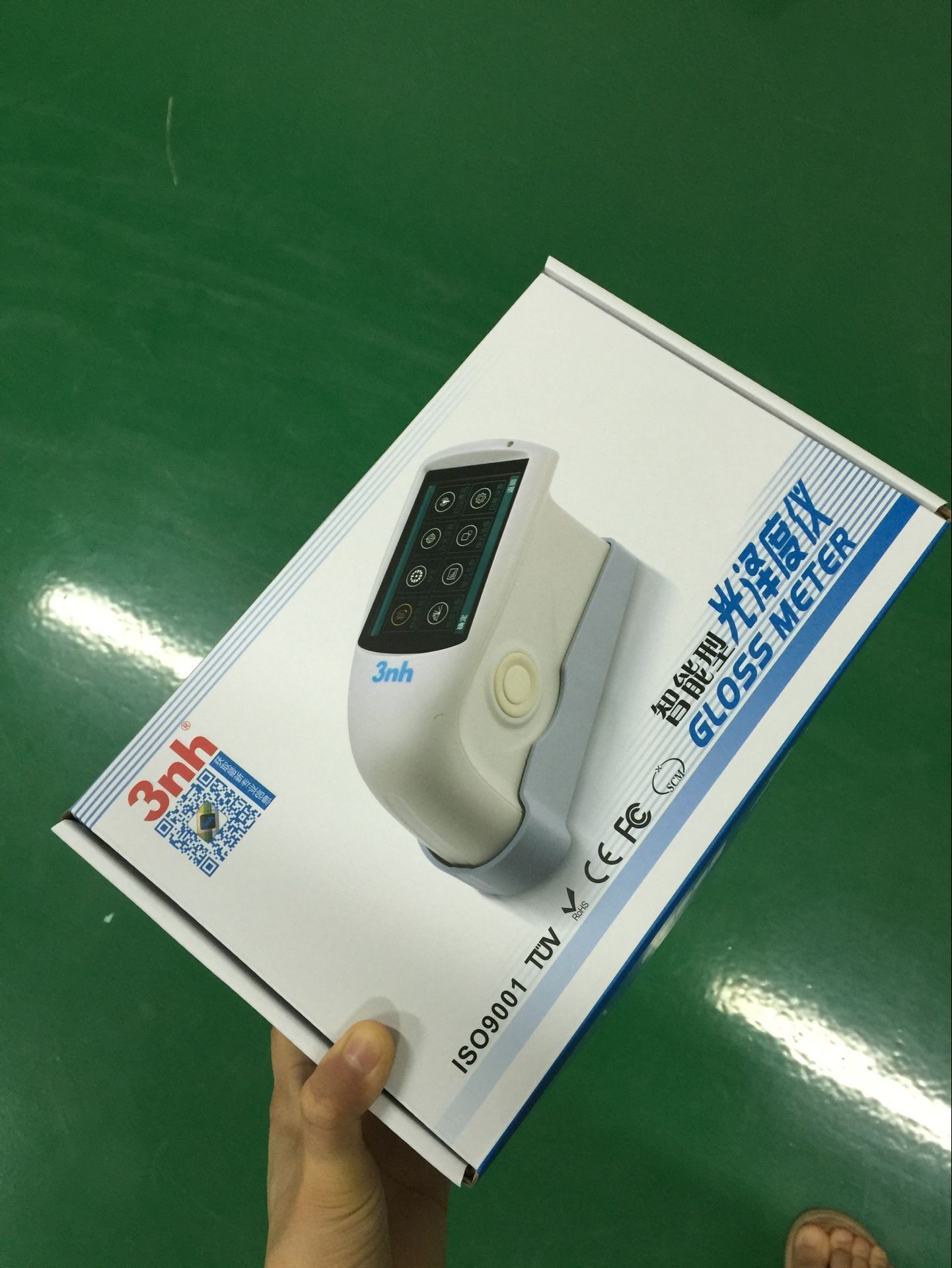 Digital 60 Degree Gloss Meter , 1000 Gu Micro Aperture Gloss Measurement Units