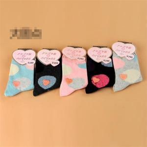 China Classic christmas patterned design thick winter wool socks for women on sale