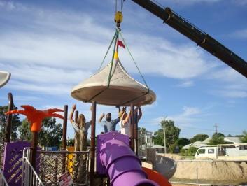 Removable Interlocking Playground Mats Sunflower Pattern With Drainage System