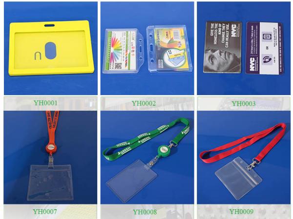 Factory direct sale custom design soft pvc badge holders/business id card holder