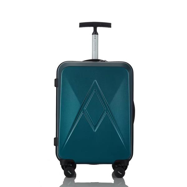 Simple Style Custom Designer Hardside Travel Lightweight Suitcases Single Pull Rod Zipper Checked Carry on Trolley Case PC Luggage