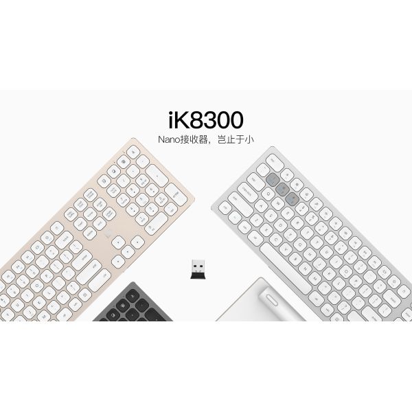 2.4G Wireless Mechanical Gaming Keyboard Chocolate 104 Keys For Business / Home