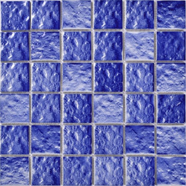 Blue And Green Color Ceramic Mosaic 48X48CM For Swimming Pool