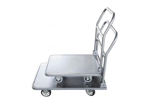 Quality YF XF ZF Series Heavy Duty Four Wheels Steel Platform Trolley For Supermarket Capacity 450-900Kg for sale