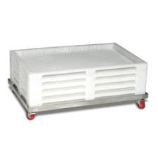 Rectangle Softgel Drying Tray Food Grade PP White