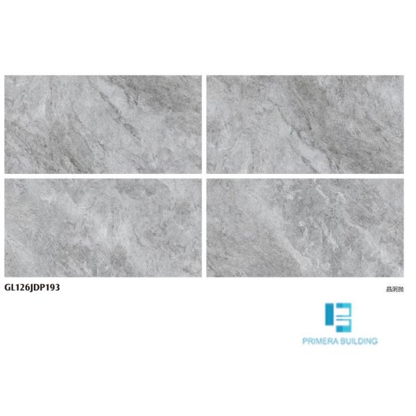 600x1200mm Full Body Porcelain Tiles Grey Brown Terrazzo 35N/mm2