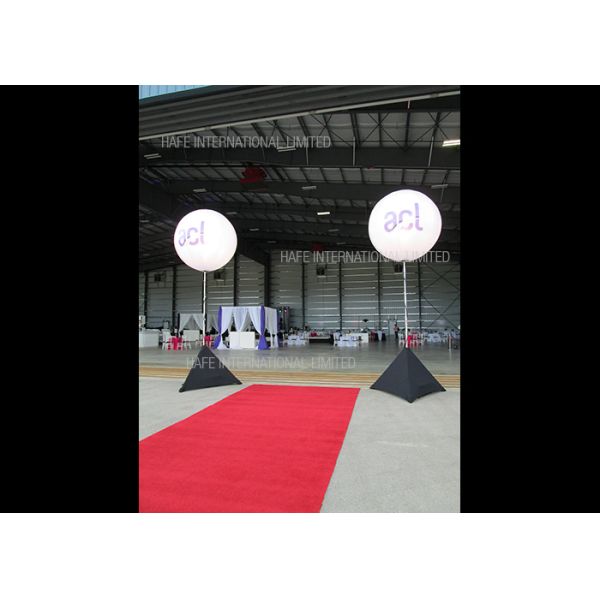 Events Stainless Steel Tripod Lighting Balloon Outdoor Illuminate For Car Exhibition