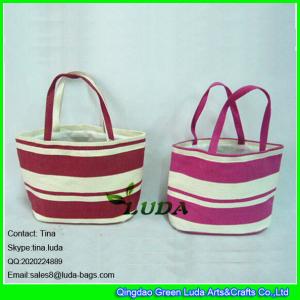 China LUDA striped small kids beach paper straw bag buy handbags online wholesale