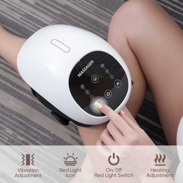 Electric Knee Joint Massager Machine Red Light Knee Massager Hot Compression And Airbag
