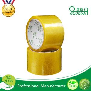 China Carton Adhesive Transparent BOPP Packing Tape Customized 48mmx66mm Width wholesale