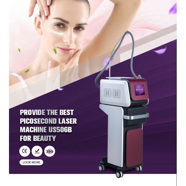 Colorful Pico Laser Tattoo Removal Machine 1500W Power For Beauty Salon