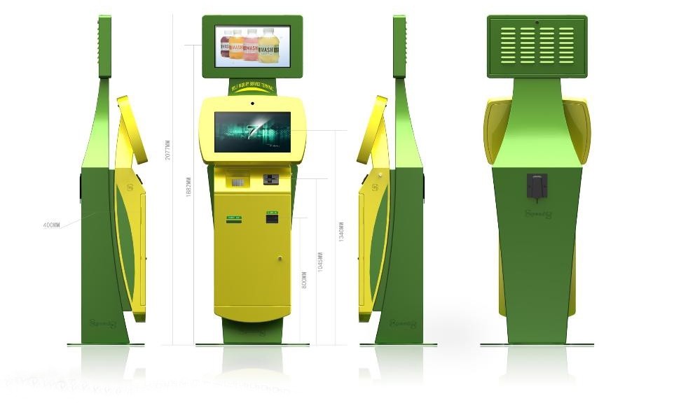 Card Dispenser Interactive Information Kiosk, Wireless Connective (WIFI / GSM /
