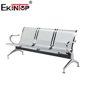 China Metal 3 Seater Waiting Room Chairs , Public Waiting Bench For Office OEM on sale