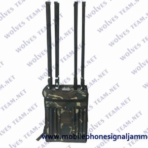 80 Watt High Power EOD Backpack 4G 5G Cell Phone Signal Jammer Manpack RF Jammer