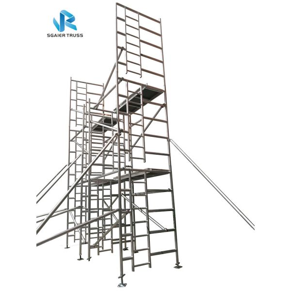 Quality Multipurpose Rising Aluminium Mobile Scaffold Tower Frame 2m - 20m Height for sale