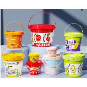 Customized White Plastic Storage Bucket Reusable For Food
