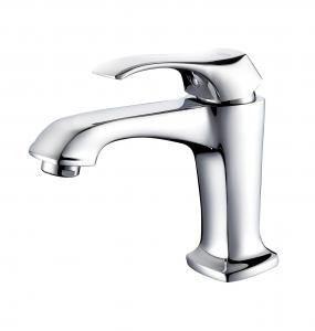 China Corrosion Resistant One Hole Bathroom Sink Faucet Brass Single Handle Lavatory Faucet wholesale