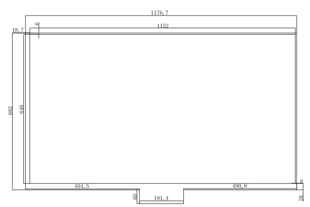 52 Inch Nano Multi Touch Film Transparent Waterproof Dustproof