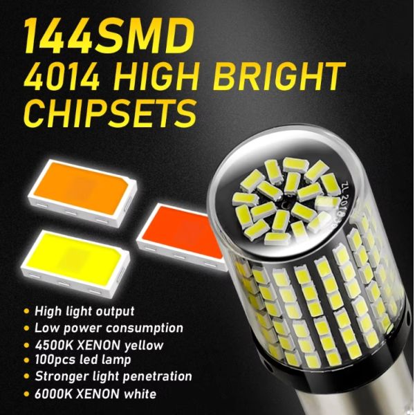 Metal White Yellow Color Indicator Light Lucency Fancy Light Bike Decoration