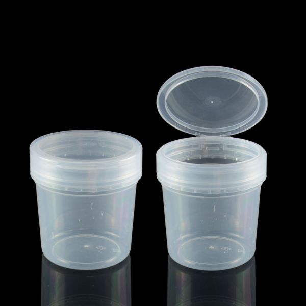 240g 480g 600g PP Cream Jar Food Grade Luxury Cosmetic Jars With Flip Cap