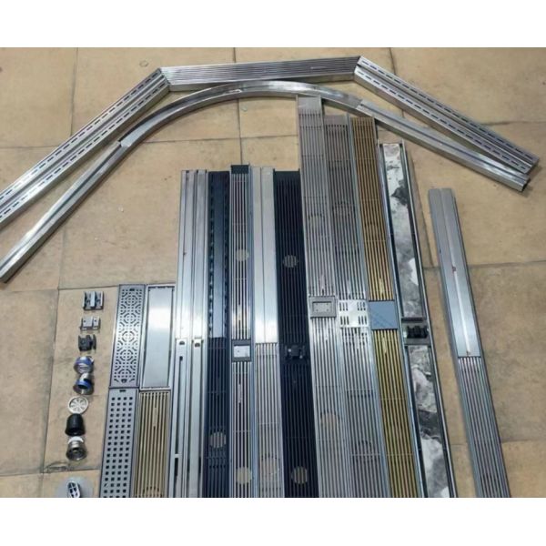 SUS304 Material Linear Strip Floor Drain Corrosion Resistance Linear Floor Drain