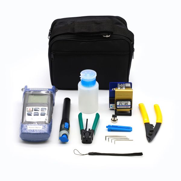 Ftth Fiber Optic Tool Kit With VFL Power Meter Fiber Optic Cleaver And Strippers