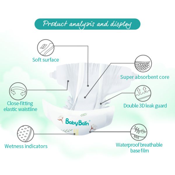 Soft Surface OEM S Size Pull Up Baby Diaper