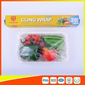 Food Safe Kitchen PE Cling Film Wrap Jumbo Roll For Food Packaging
